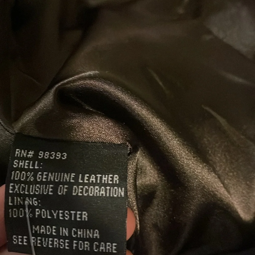 Studded leather suede jacket - Picture 4 of 4